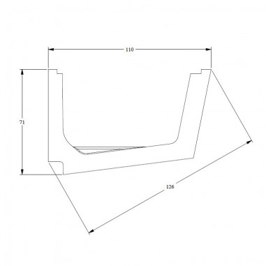 Dimensions corniche LED Straight