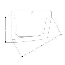 Dimensions corniche LED Straight