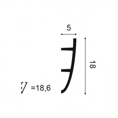 Corniche LED arrondie