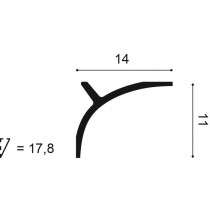 Dimensions corniche LED Rideau