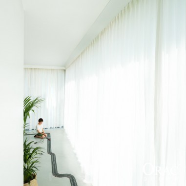 Corniche LED Rideau salon