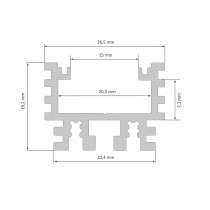 Profilés aluminium étanche rubans forte puissance côtes