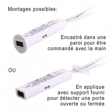 Interrupteur ruban LED IR 2 modes