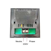 Dos télécommande variateur radio mural tactile pour bandeau LED blanc