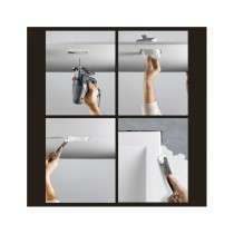 Montage support GU10 invisible CARRE BAS complet