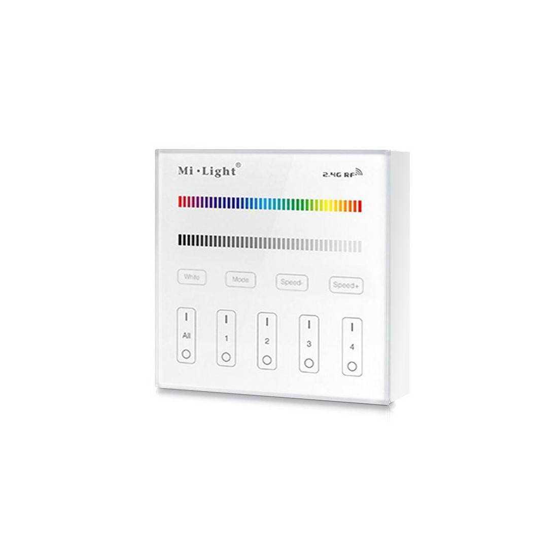 Controleur LED RGB tactile mural avec télécommande