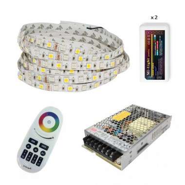 Pack ruban LED RGB+W - Tactile - Fils - 20m