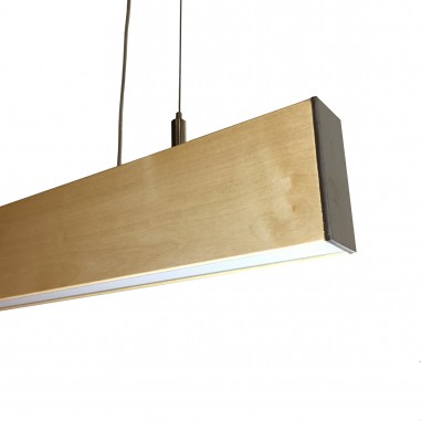 Suspension LED bois