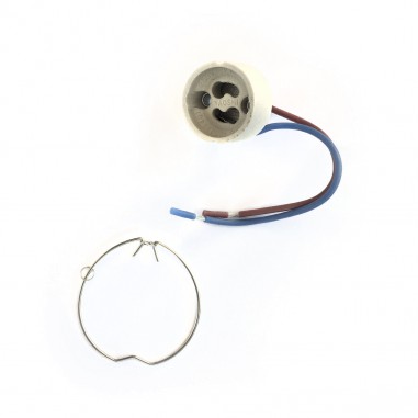 Douille support GU10 invisible ARRONDI seul