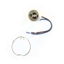 Douille support GU10 invisible ARRONDI complet