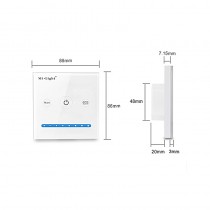 Côtes variateur mural tactile pour bandeau LED blanc