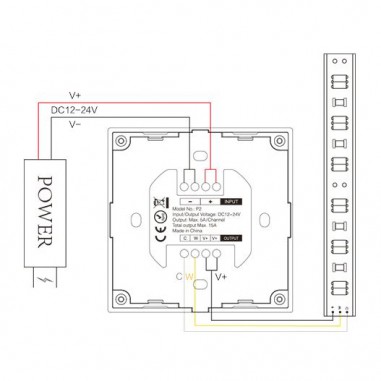 Variateur mural tactile pour ruban...