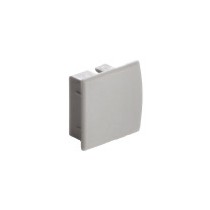 Bouchon profilé IP65 Carré large gris