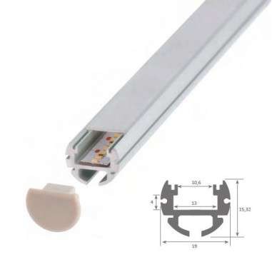 Profilé ruban LED étanche - Tube - 2 mètres