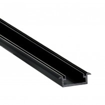 Profilé IP65 Encastrable bas 2m noir
