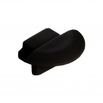 Bouchon profilé Encastrable bas noir