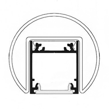 Main Courante en Aluminium À LED - Main Courante D'escalier avec