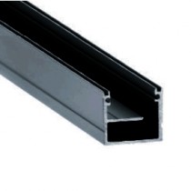 Profilé IP65 Carré large 2m noir