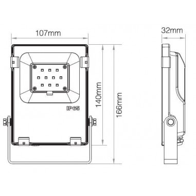 Projecteur LED RGB + Blanc variable...