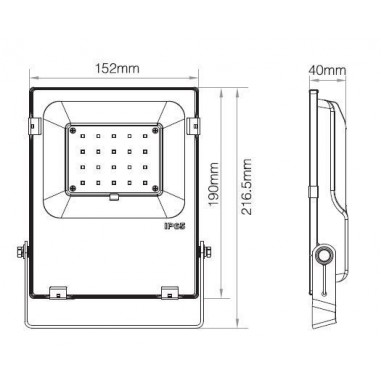 Projecteur LED RGB + Blanc variable...