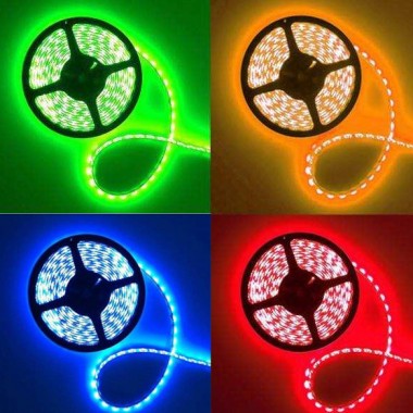 Ruban LED couleur - Puissance normale - 12V