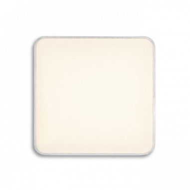 Plafonnier carré blanc avec cadre en aluminium allumé