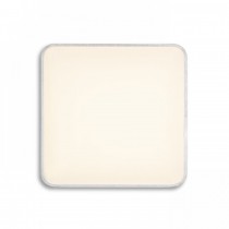 Plafonnier carré blanc avec cadre en aluminium allumé