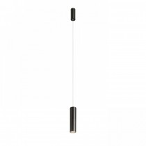 Suspension ovale noir mat