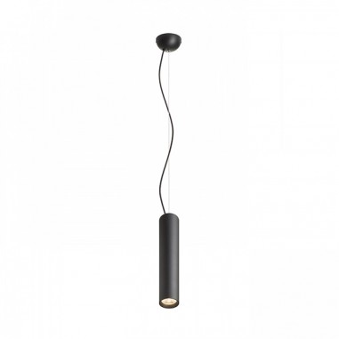 Suspension LED en tube noire