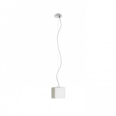 Suspension en verre opale entière