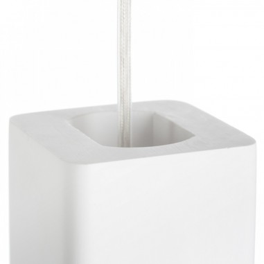 Dessus de suspension en plâtre blanc