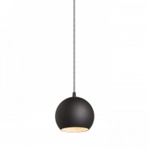 Suspension avec abat-jour noir en verre