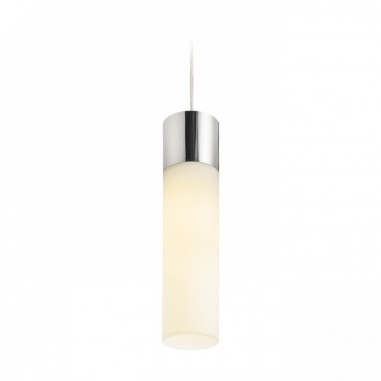 Suspension tube en verre opale