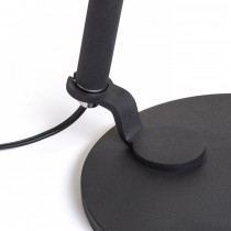 Lampe à poser avec piédestal télescopique noir