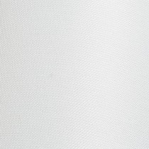 Lampe à poser blanche et abat-jour en textile blanc