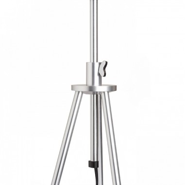 Lampe à poser noire avec trépied réglable en aluminium