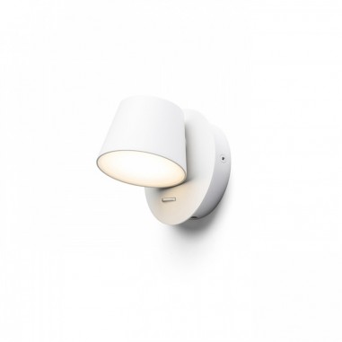 Spot LED avec applique blanche allumé