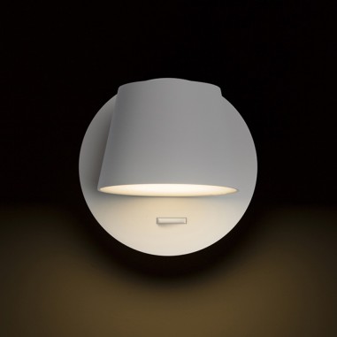 Spot LED avec applique blanche effet
