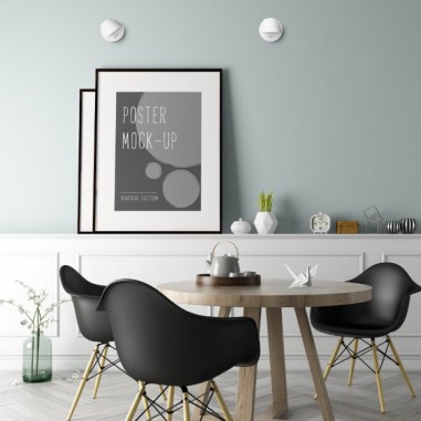 Spot LED avec applique blanche rendu