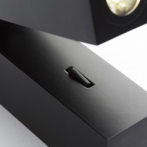 Spot LED angulaire noir détails