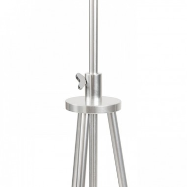 Lampadaire détails trépied chrome