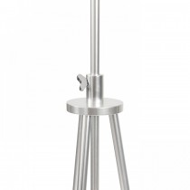 Lampadaire détails trépied chrome