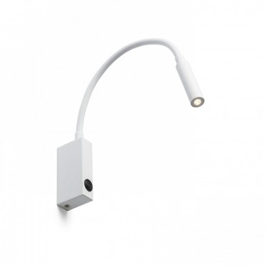 Spot mural flexible avec interrupteur allumé