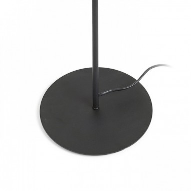 Lampadaire avec abat-jour noir socle
