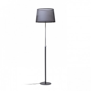 Lampadaire avec double abat-jour et piédestal télescopique