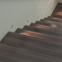 Spot design blanc encastré rendu escaliers