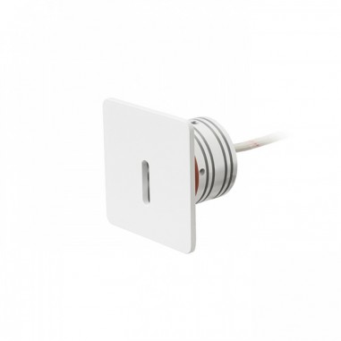 Spot design carré blanc éteint