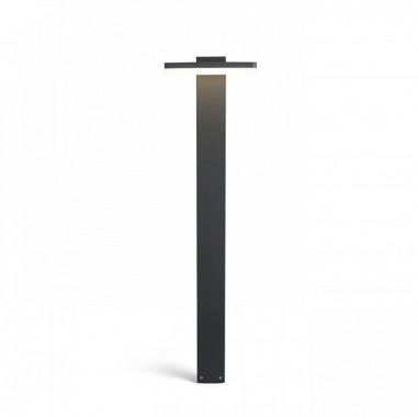 Lampadaire extérieur en aluminium vue de face