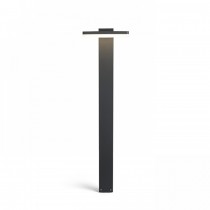 Lampadaire extérieur en aluminium vue de face