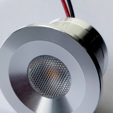 Détail mini spot LED Encastrable 1W - 12V